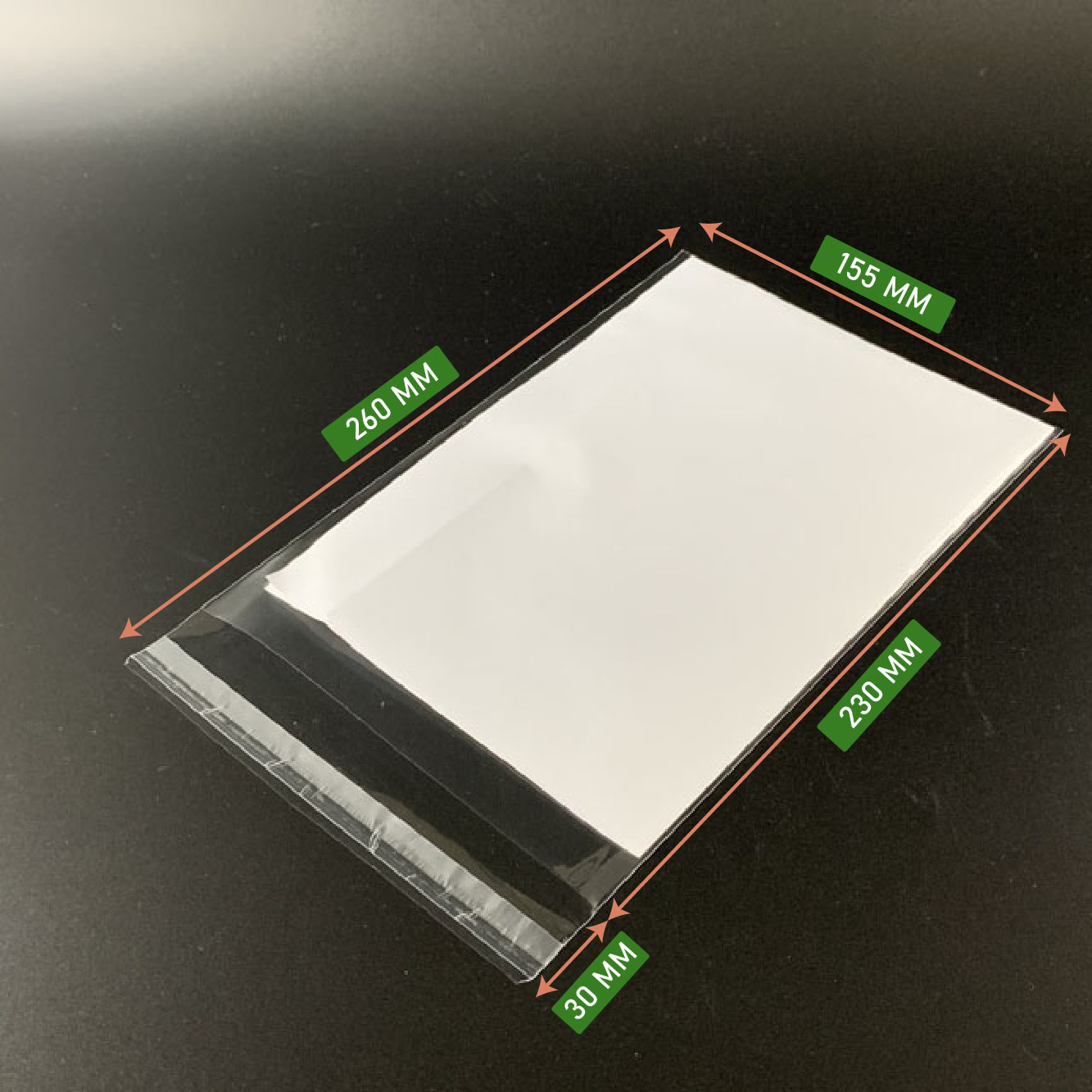 clear bag with adhesive A5 SIZE